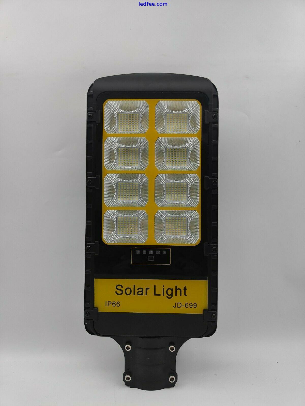 200W LED Solar Street Light 6000K Road Lamp Outdoor With Wall/Pole Mount/Remote 1 