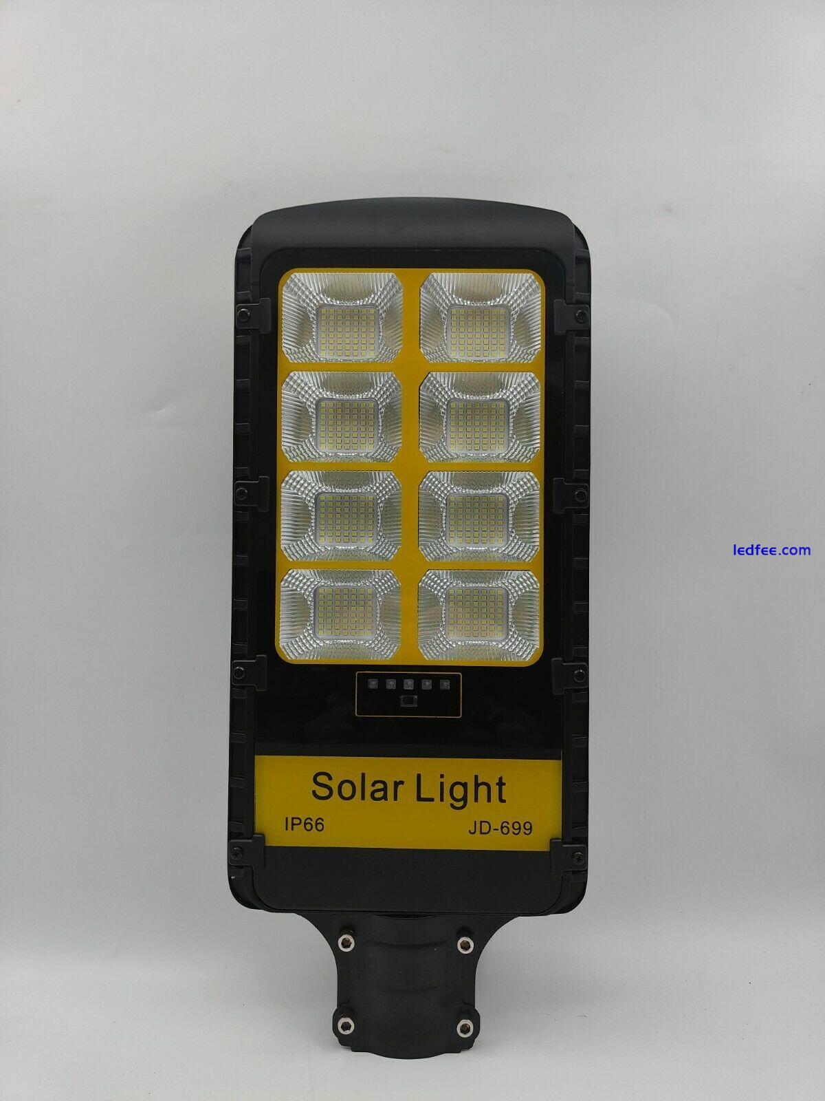 200W LED Solar Street Light 6000K Road Lamp Outdoor With Wall/Pole Mount/Remote 3 