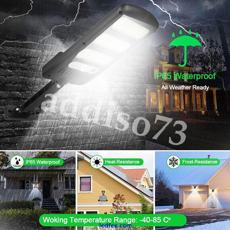 Commercial Solar Street Flood Light LED Lamp Outdoor Area Dusk To Dawn Wall Lamp 4 