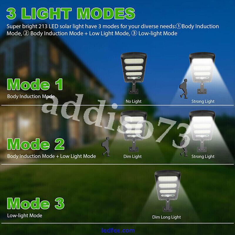 Commercial Solar Street Flood Light LED Lamp Outdoor Area Dusk To Dawn Wall Lamp 3 