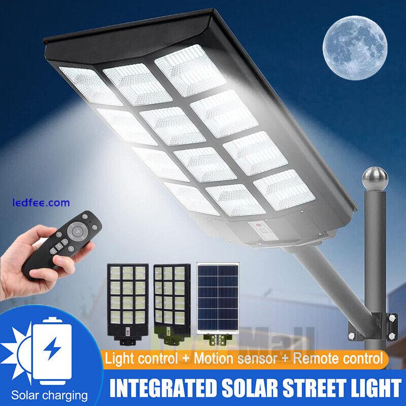 Commercial 99000000LM Solar LED Street Light Outdoor PIR Motion Sensor Road Lamp 5 