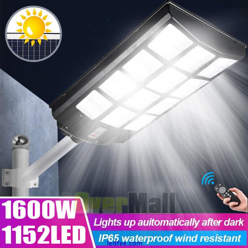 Commercial 99000000LM Solar LED Street Light Outdoor PIR Motion Sensor Road Lamp 4 