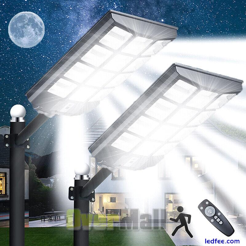 Commercial 99000000LM Solar LED Street Light Outdoor PIR Motion Sensor Road Lamp 0 