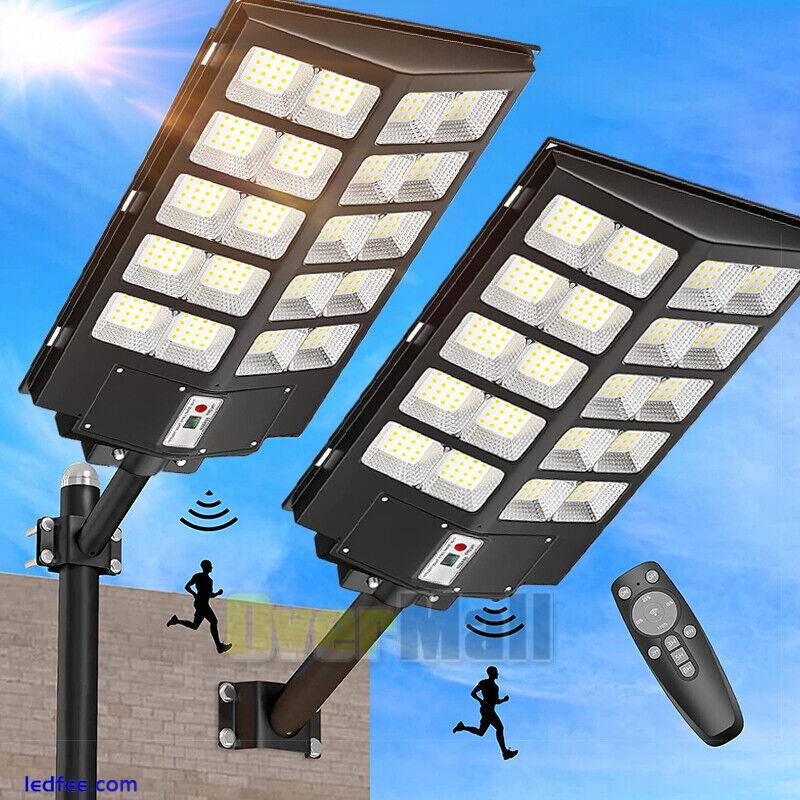 Commercial 99000000LM Solar LED Street Light Outdoor PIR Motion Sensor Road Lamp 1 