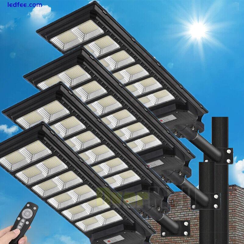 Commercial 99000000LM Solar LED Street Light Outdoor PIR Motion Sensor Road Lamp 3 