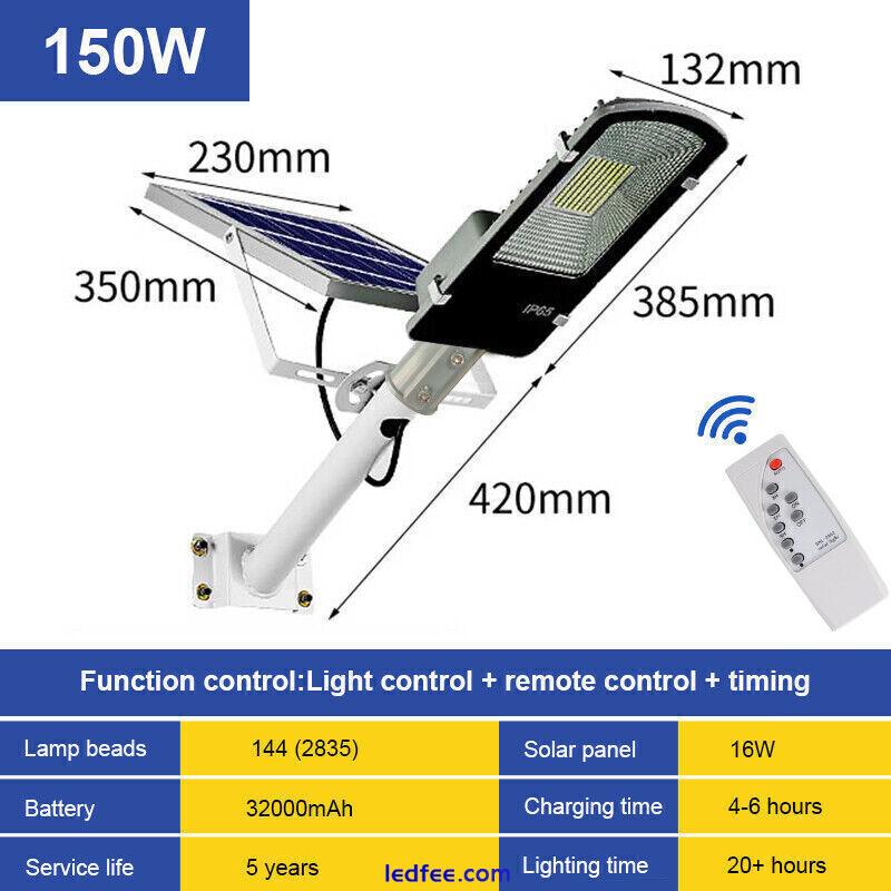 Solar Street Light Outdoor High Brightness Dusk to Dawn LED Lamp IP65 Waterproof 4 