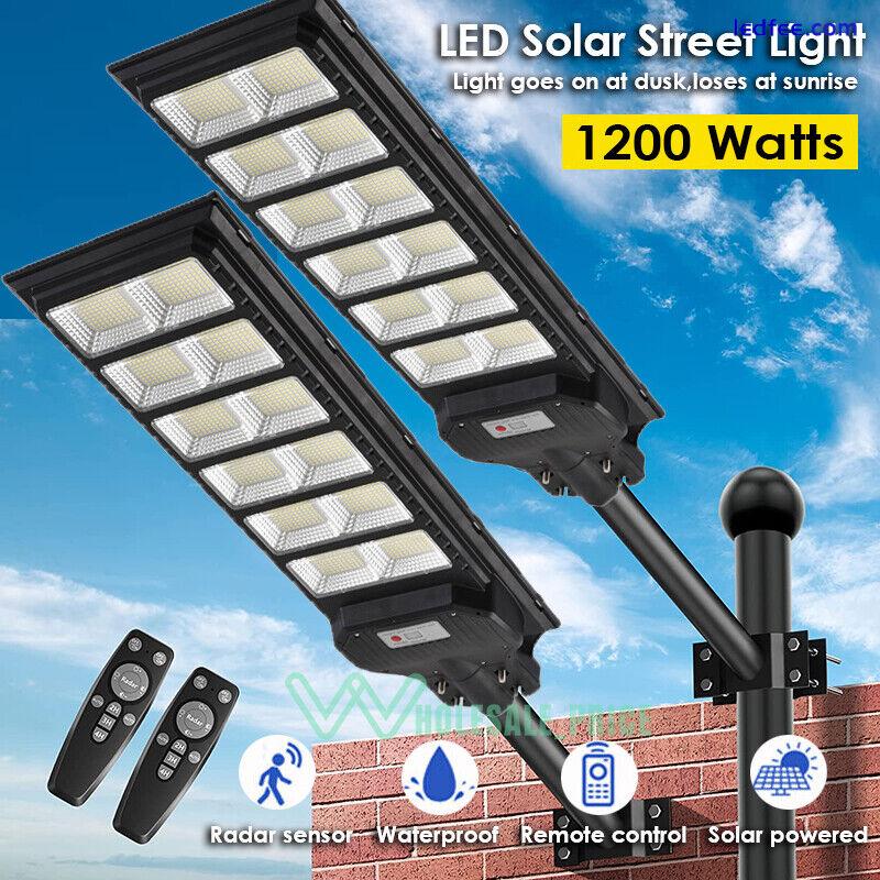 990000000000LM Solar Street Light Outdoor Commercial PIR Motion Sensor Road Lamp 0 