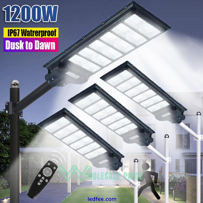 990000000000LM Solar Street Light Outdoor Commercial PIR Motion Sensor Road Lamp 3 