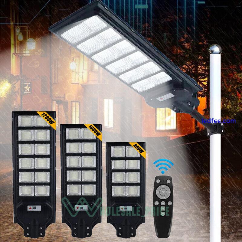 990000000000LM Solar Street Light Outdoor Commercial PIR Motion Sensor Road Lamp 5 