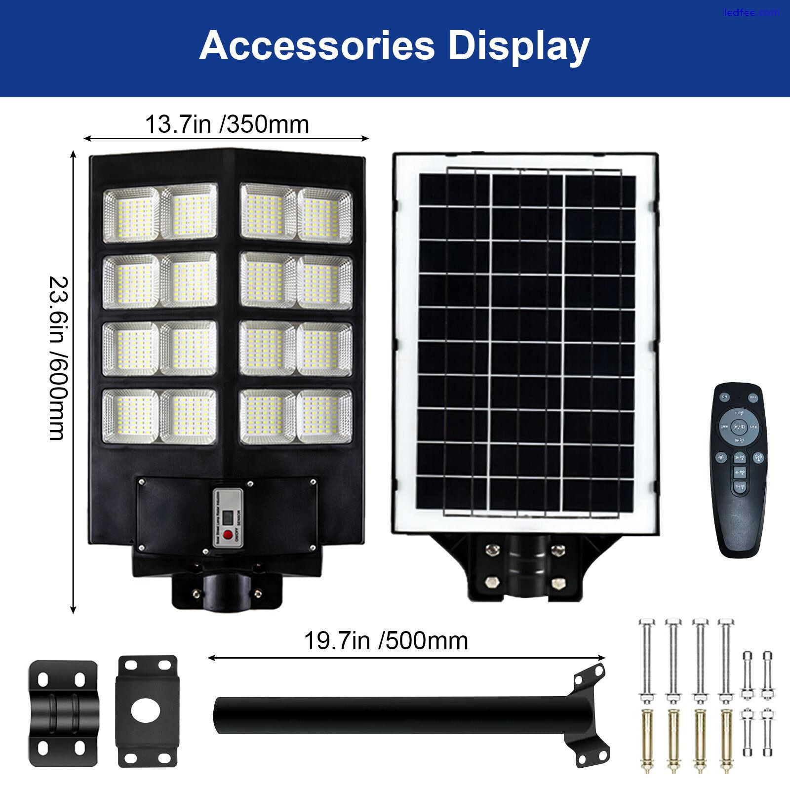 Super Bright 9900000000LM Commercial Solar Street Lights Dusk To Dawn Wall Lamp 1 