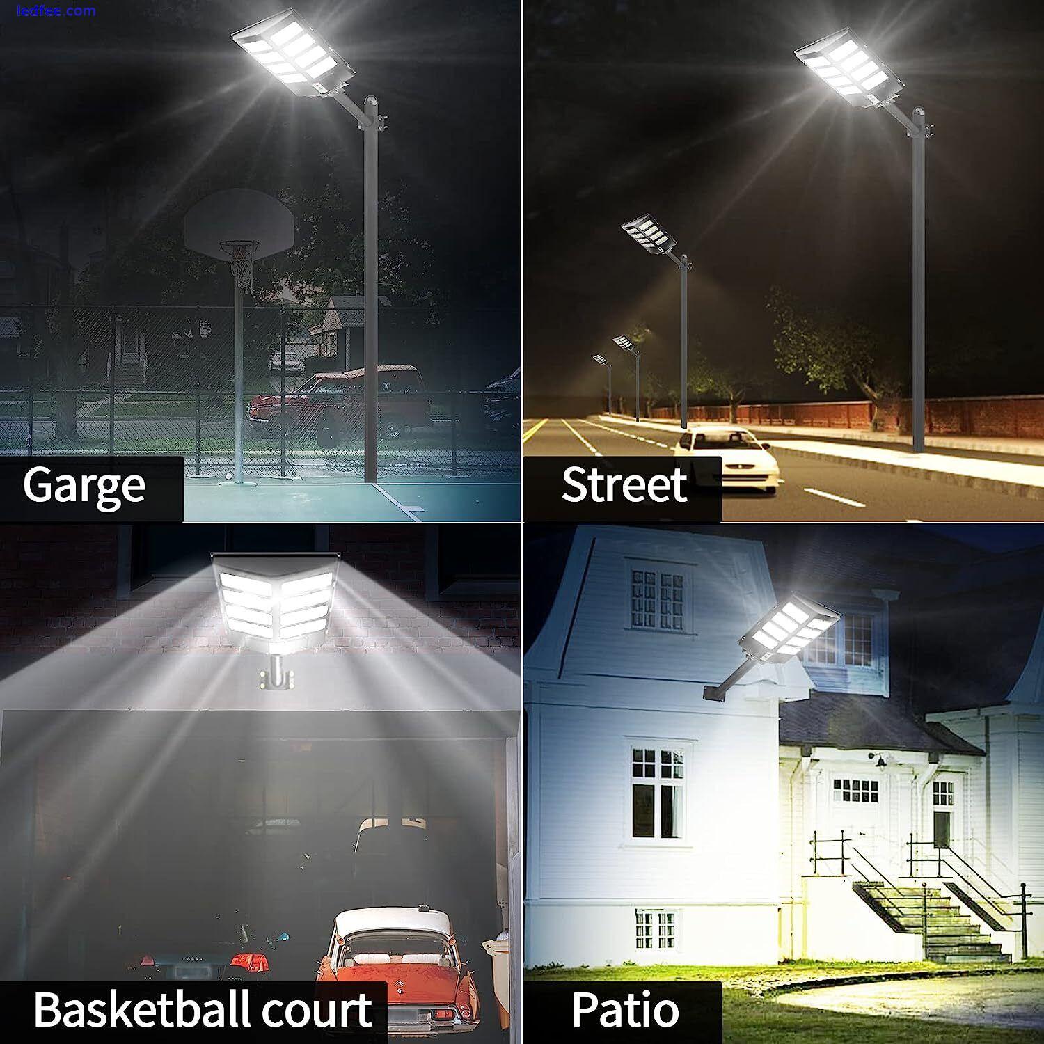 Super Bright 9900000000LM Commercial Solar Street Lights Dusk To Dawn Wall Lamp 5 