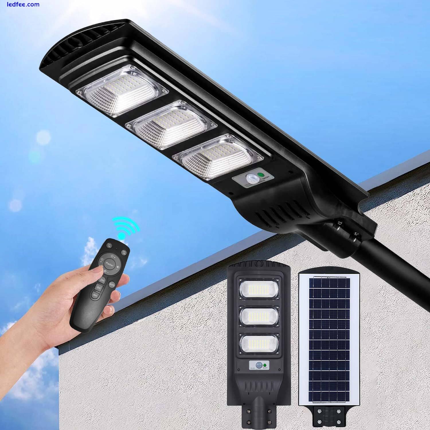 10000LM Commercial Solar Street Light LED Outdoor Garden Dusk to Dawn Lighting 0 