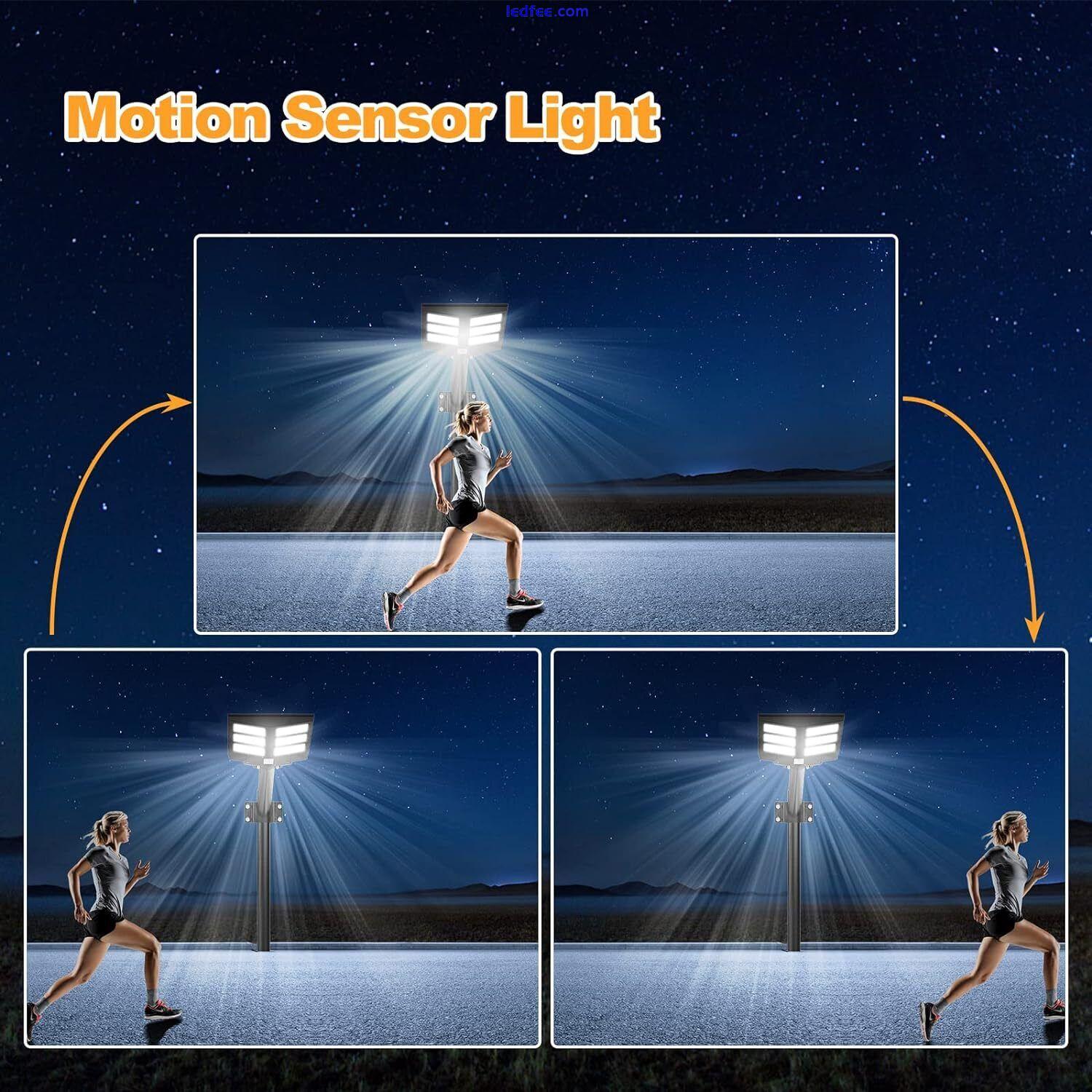 Super Bright LED Solar Street Light Outdoor Security Sensor Dusk to Dawn Lamp 5 