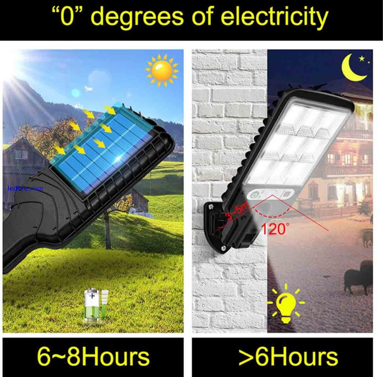 72 LED Solar Flood Light Security Motion Sensor Wall Street Yard Outdoor Lamp 0 