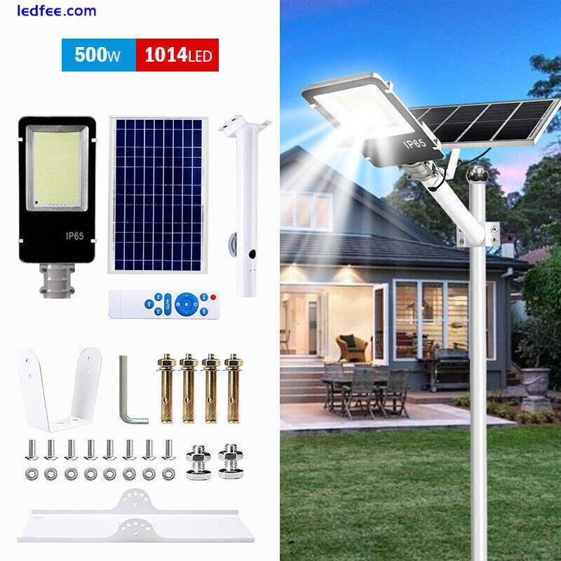 500W Solar Street Light Kit LED Outdoor Living Lamp for Garden Park US 0 