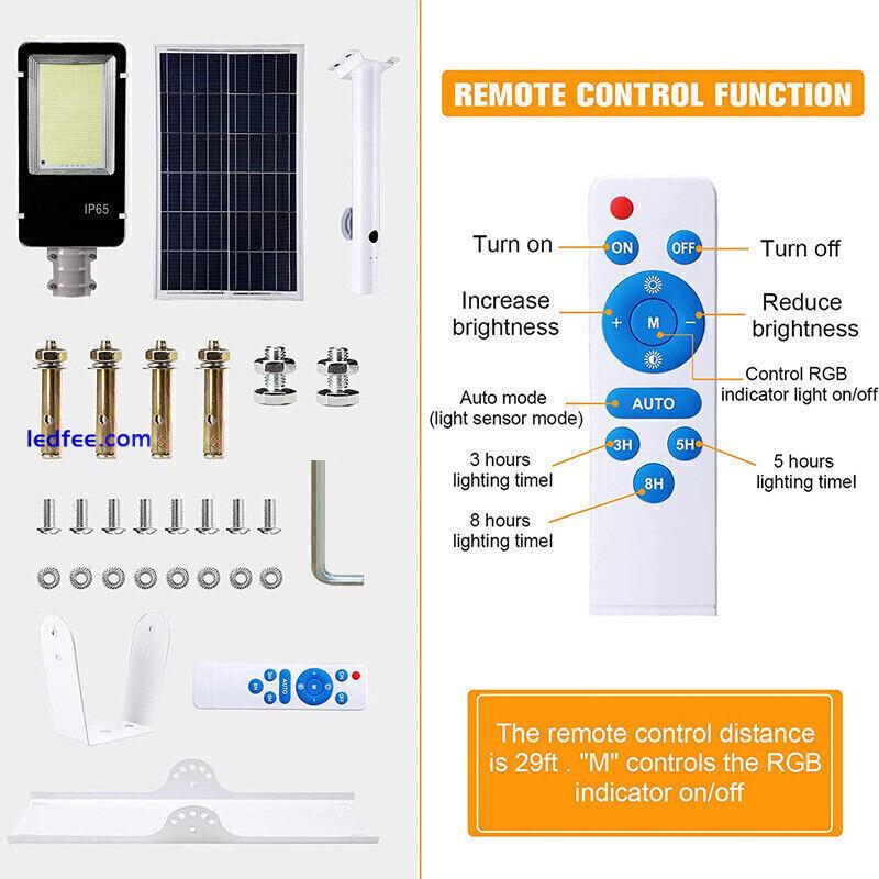 500W Solar Street Light Kit LED Outdoor Living Lamp for Garden Park US 1 