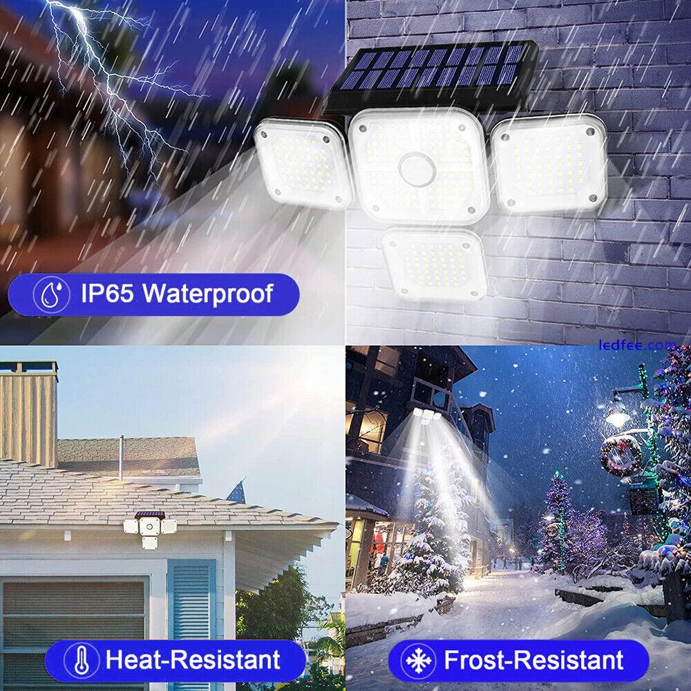 231 LED Solar Lights Outdoor Waterproof Motion Sensor Street Light Garden Fence 4 