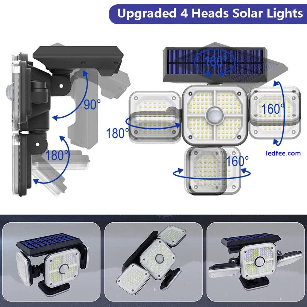 231 LED Solar Lights Outdoor Waterproof Motion Sensor Street Light Garden Fence 1 