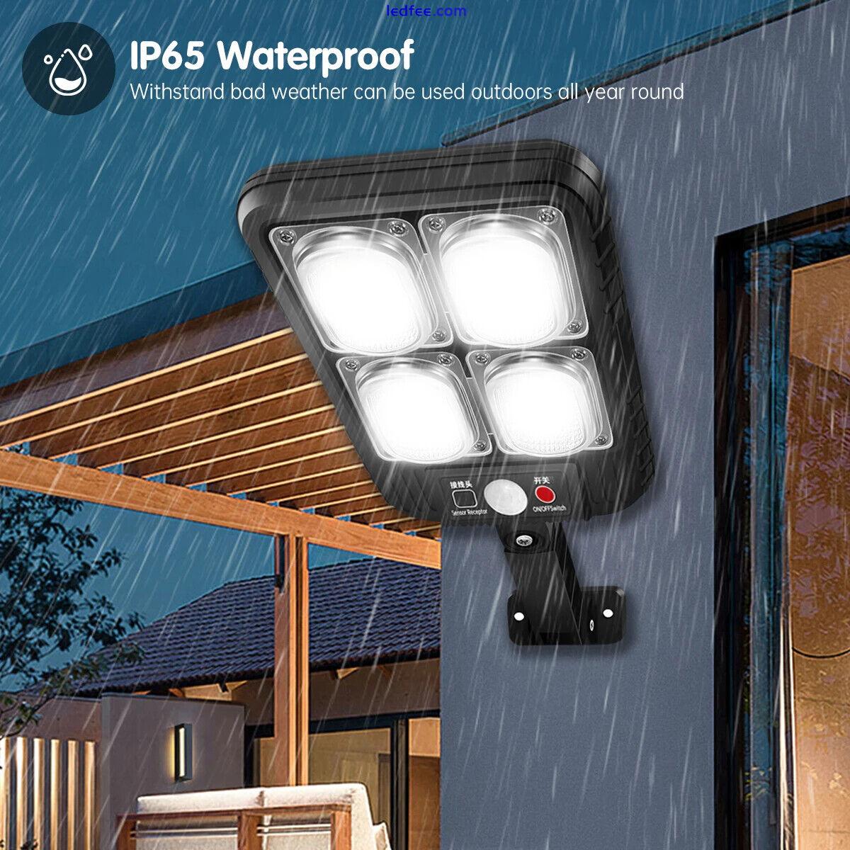 Outdoor Solar LED Street Light Motion Sensor Garage Garden Security Wall Lamp 4 