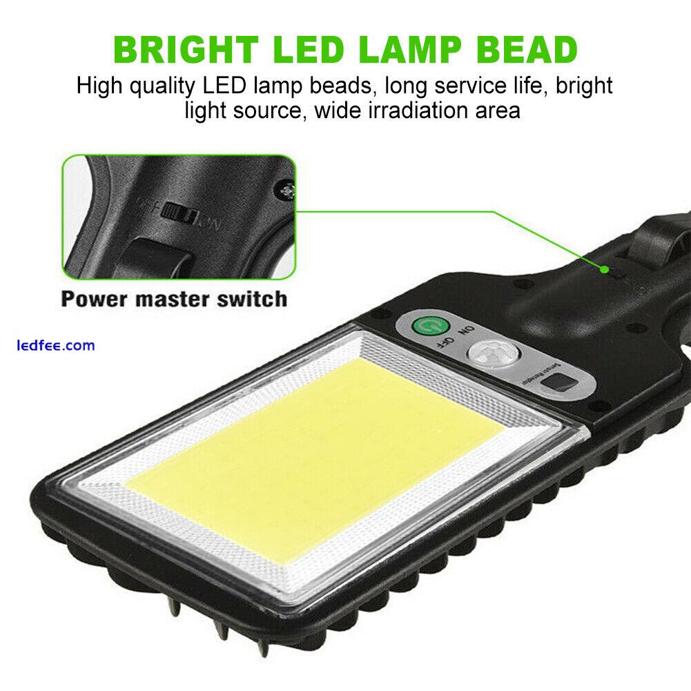 1200W LED Solar Wall Light PIR Motion Sensor Outdoor Garden Security Street Lamp 3 