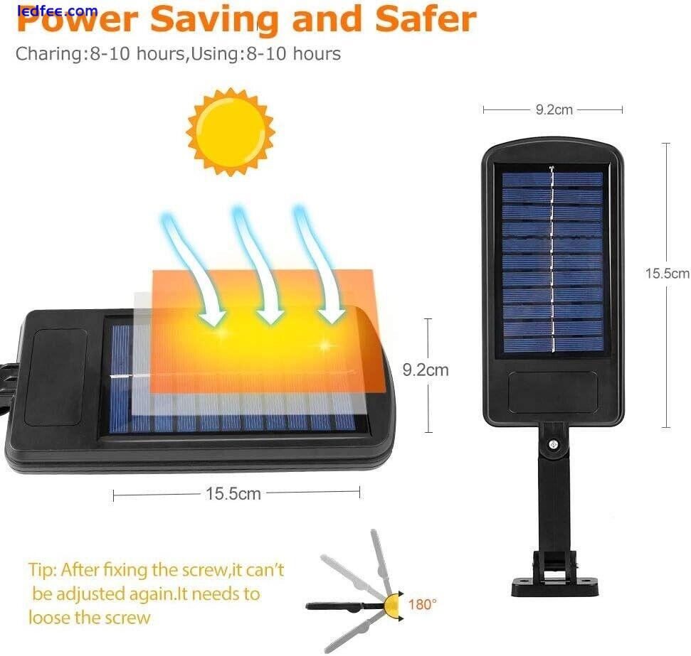 Solar Motion Sensor Street Light 100COB Led 4 