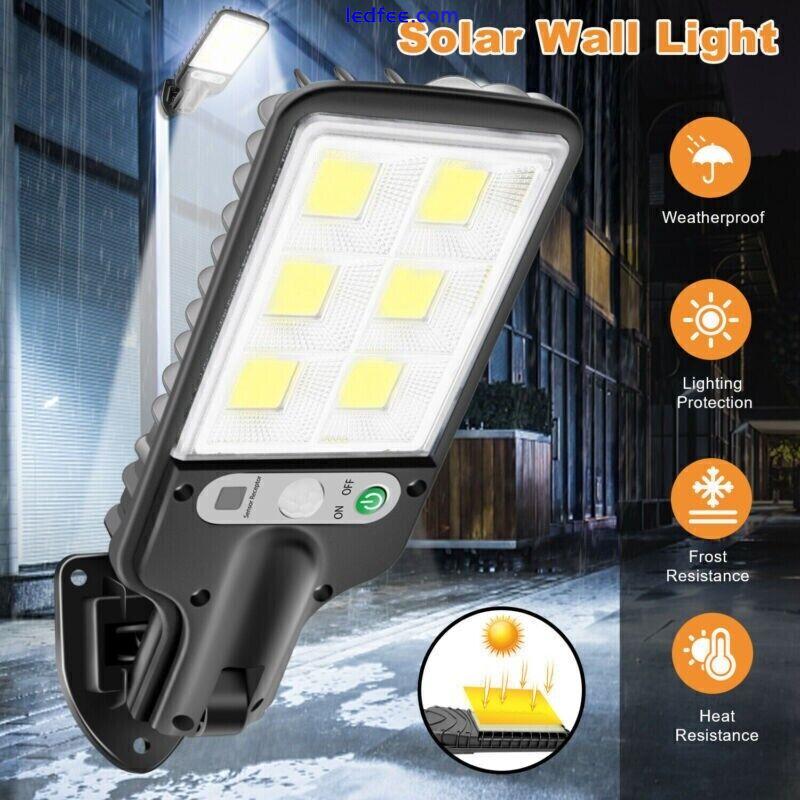 Outdoor Solar Wall Light LED Motion Sensor Bright Garden Flood Street Lamp 0 