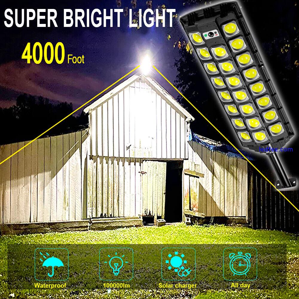 Outdoor Solar Street Light Motion Sensor Lamp Commercial Dusk to Dawn Road Lamp 4 