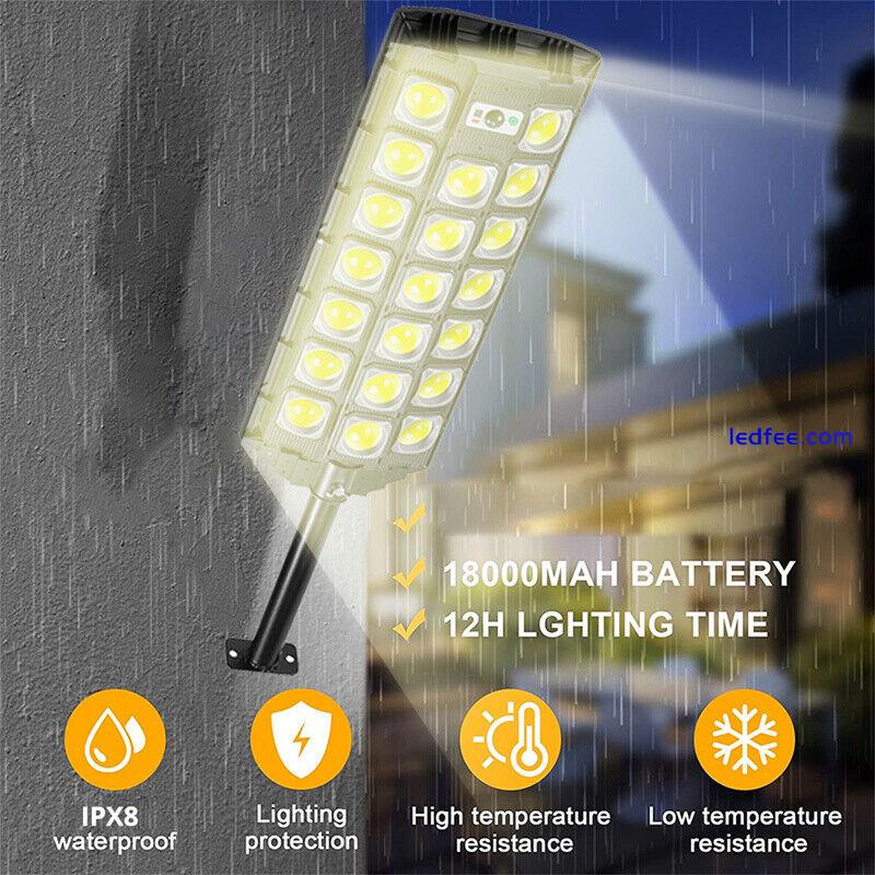 Outdoor Solar Street Light Motion Sensor Lamp Commercial Dusk to Dawn Road Lamp 3 