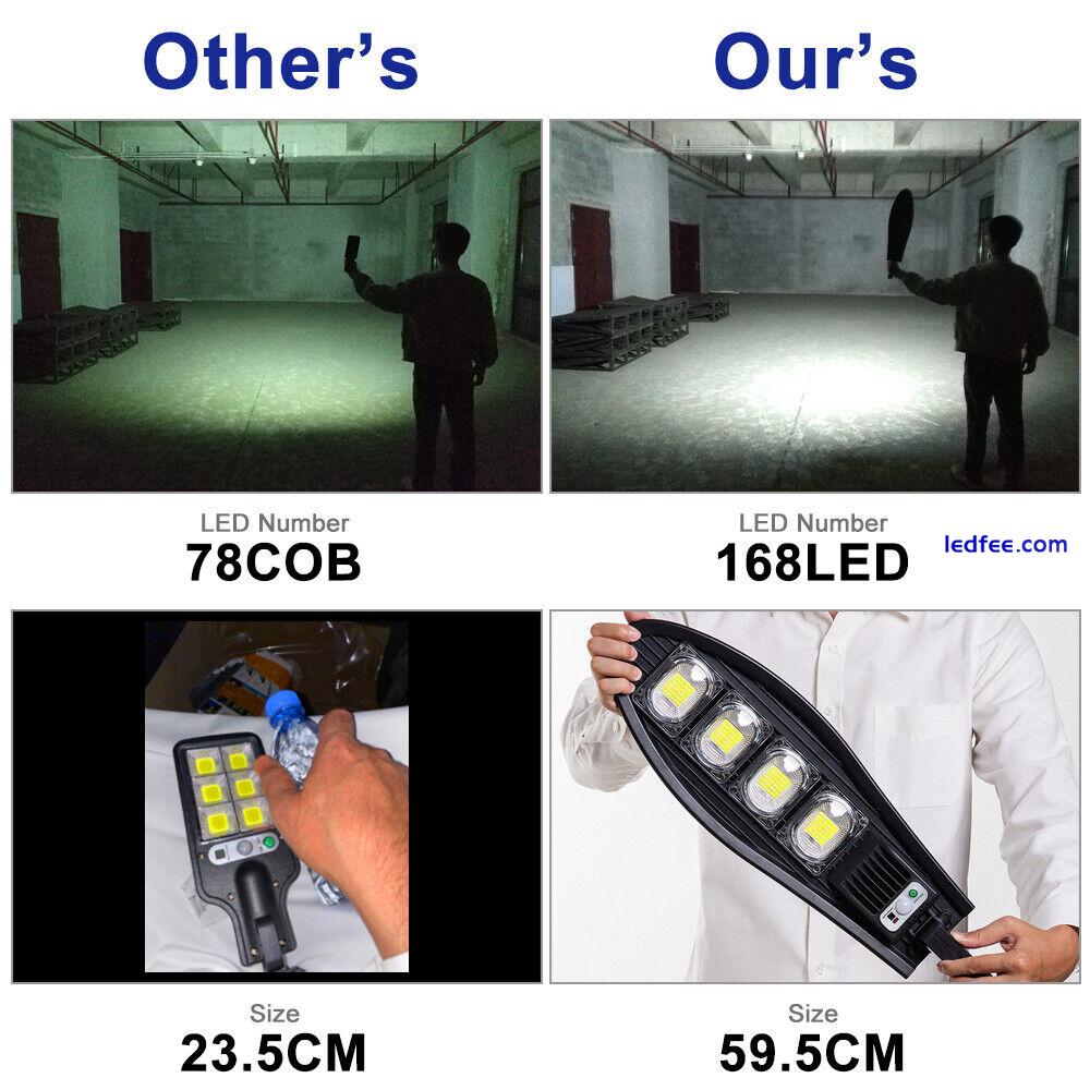 Solar Street Light Motion Sensor Lamp Dusk to Dawn Garden Yard Security Light 1 