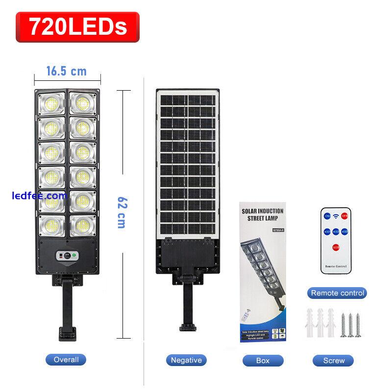 Solar LED Light with Remote Control 720LED Outdoor Waterproof Garden Street Lamp 5 