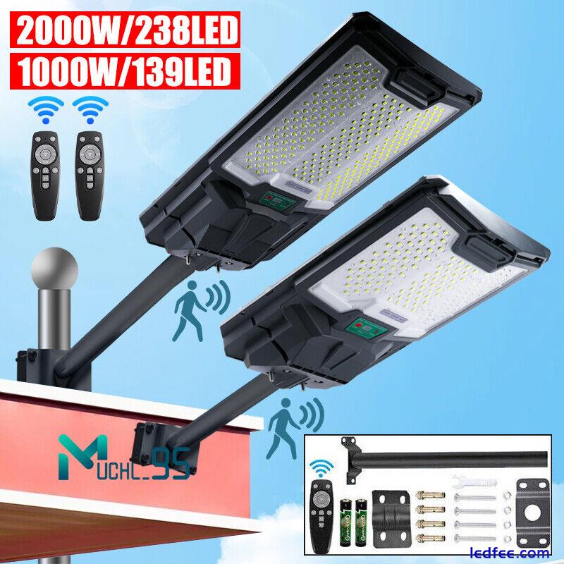 Commercial LED Solar Street Light Flood Lamp Outdoor Area Dusk To Dawn Wall Lamp 1 