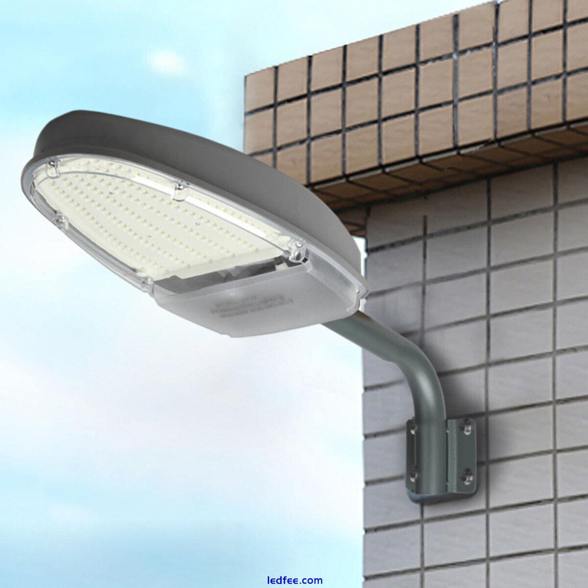 4PCS Waterproof IP65 144LED Parking Street Area Light 2500LM Dusk to Dawn Sensor 2 