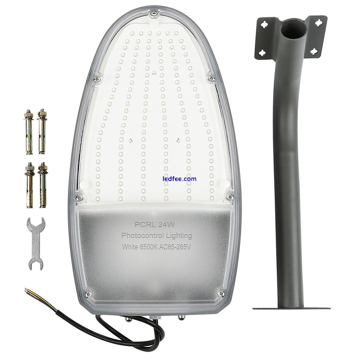 4PCS Waterproof IP65 144LED Parking Street Area Light 2500LM Dusk to Dawn Sensor 4 