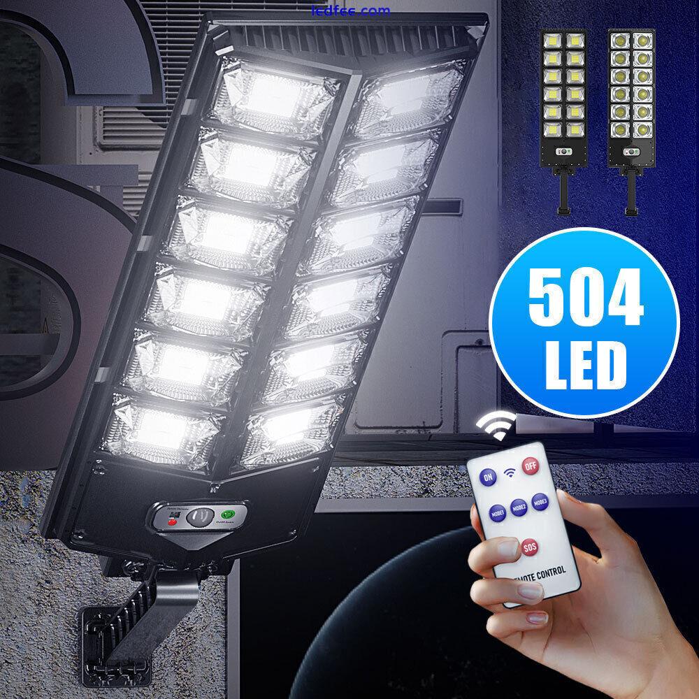 80000LM Commercial LED solar street Light Motion Sensor Outdoor Garden Road Lamp 0 