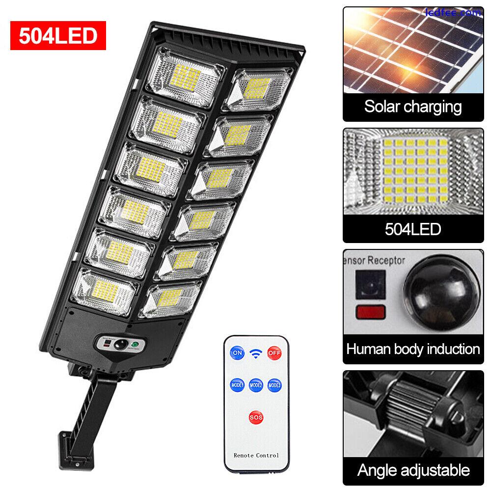 80000LM Commercial LED solar street Light Motion Sensor Outdoor Garden Road Lamp 2 