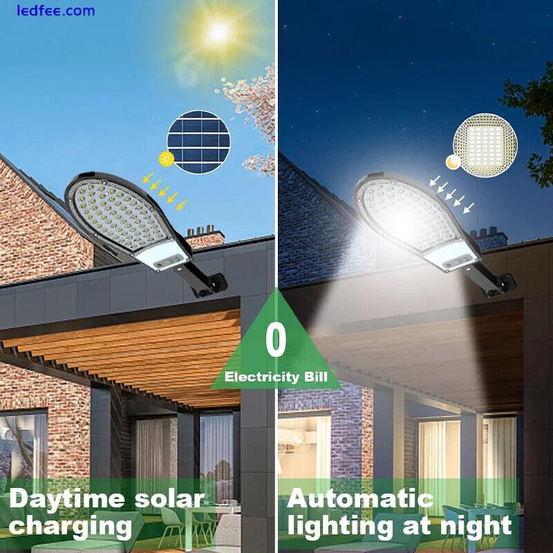 LED Solar Street Flood Light Motion Sensor Outdoor Garden Patio Road Wall Lamp 0 