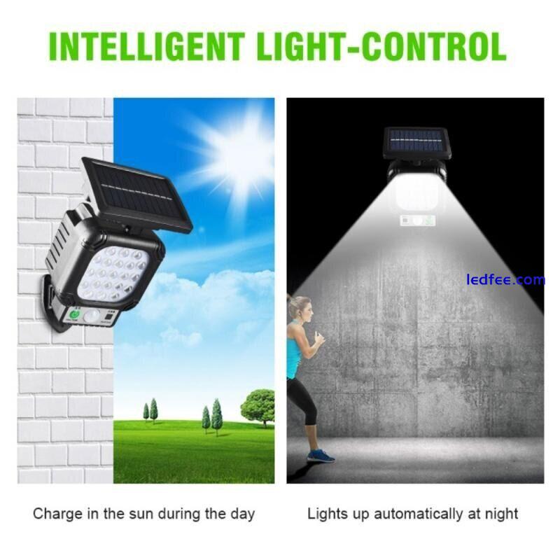 Outdoor Solar Wall Lamp Motion Sensor Lamp Garden Street Security Street Light 3 