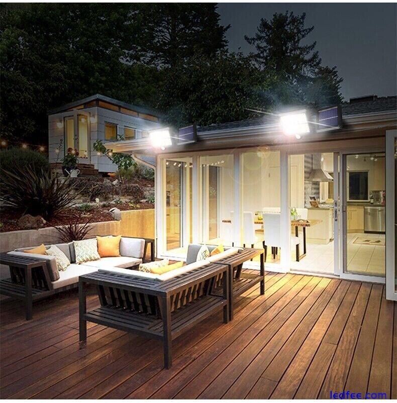 Solar Street Light Outdoor Commercial 120000lm Ip65 Waterproof Garden Fence Yard 4 