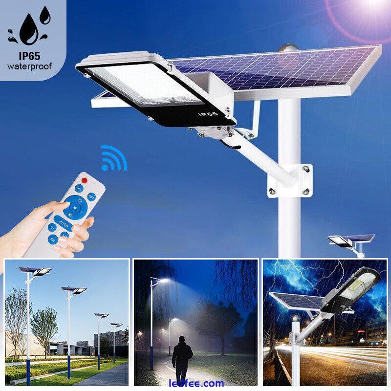 1000W LED Solar Street Light Flood Lights Dusk to Dawn for Garden Parking Lot 2 