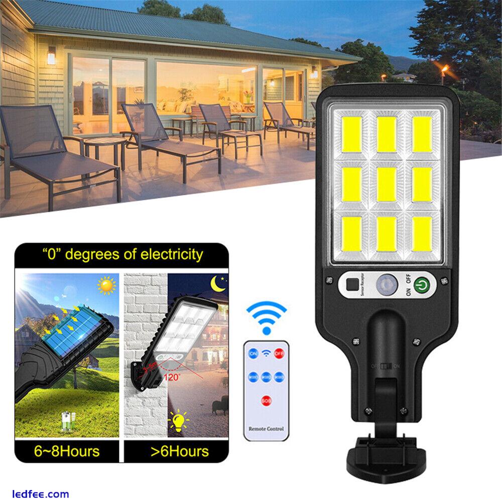 3600W LED Solar Street Wall Light PIR Motion Sensor Security Outdoor Garden Lamp 1 