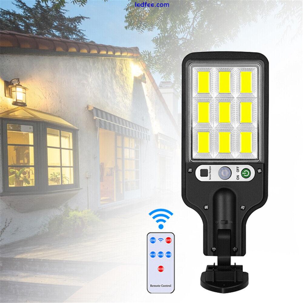 3600W LED Solar Street Wall Light PIR Motion Sensor Security Outdoor Garden Lamp 0 