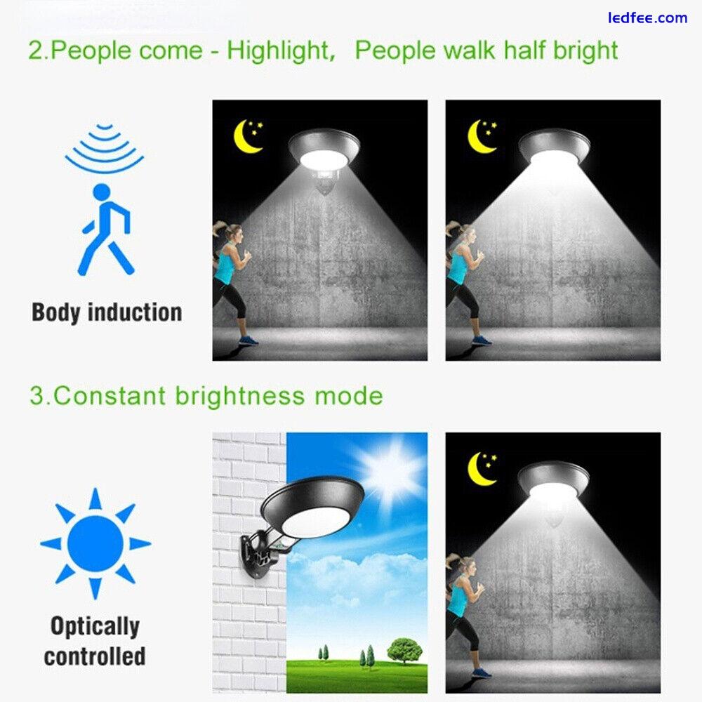Solar Street Lights Outdoor Garden Patio Motion Sensor Security Lamp Waterproof 2 