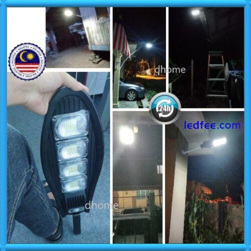 1500LM Solar LED Street Light Motion Sensor Remote Wall Flood Yard Outdoor Lamp 5 