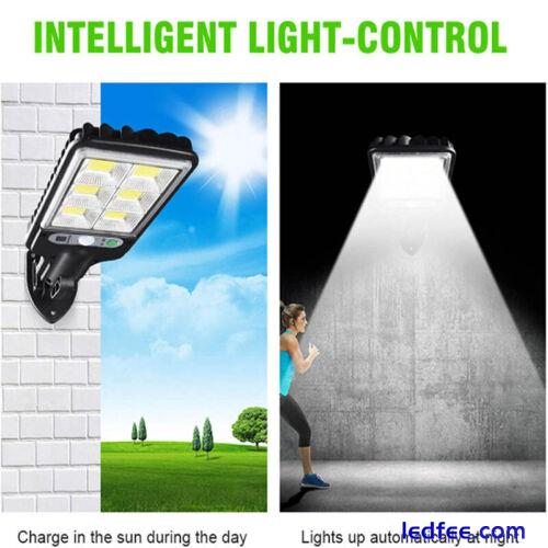 600W LED Solar Flood Light Motion Sensor Security Wall Street Yard Outdoor Lamp 2 