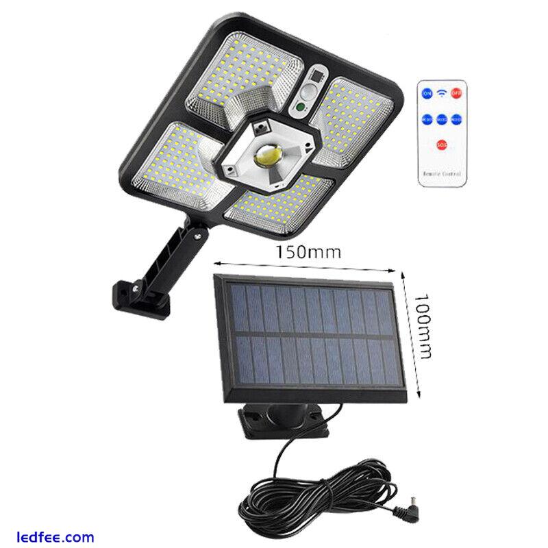 Outdoor Solar LED Street Light Motion Sensor Garden Yard Garage Safety Wall Lamp 4 