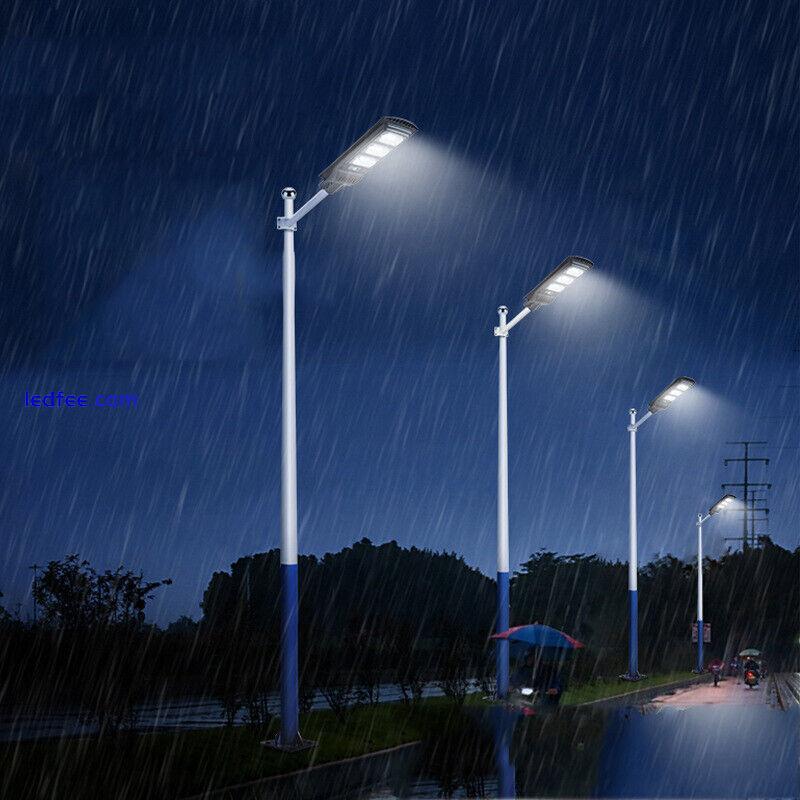 9900000LM Commercial Solar LED Street Light Outdoor Motion Sensor Road Wall Lamp 0 