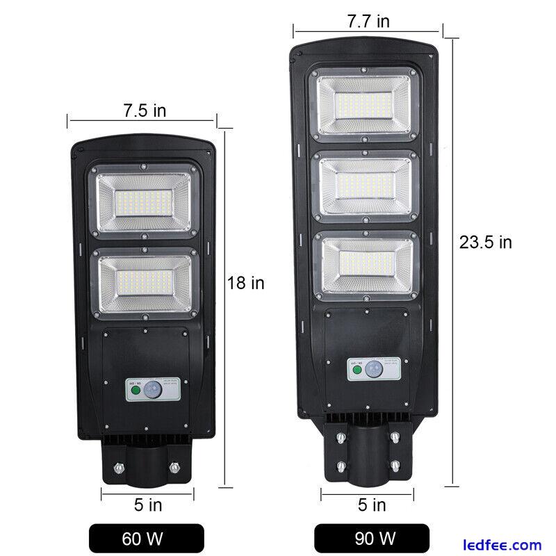 9900000LM Commercial Solar LED Street Light Outdoor Motion Sensor Road Wall Lamp 5 