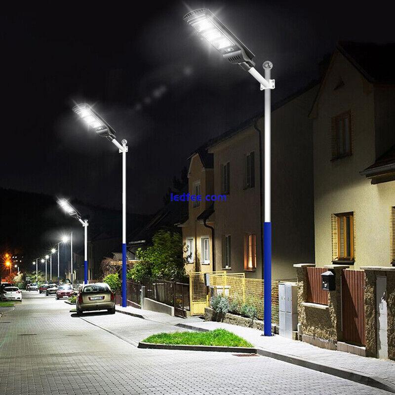 9900000LM Commercial Solar LED Street Light Outdoor Motion Sensor Road Wall Lamp 2 