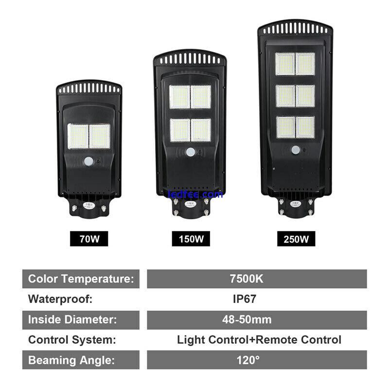 9900000LM Commercial Solar LED Street Light Outdoor Motion Sensor Road Wall Lamp 4 