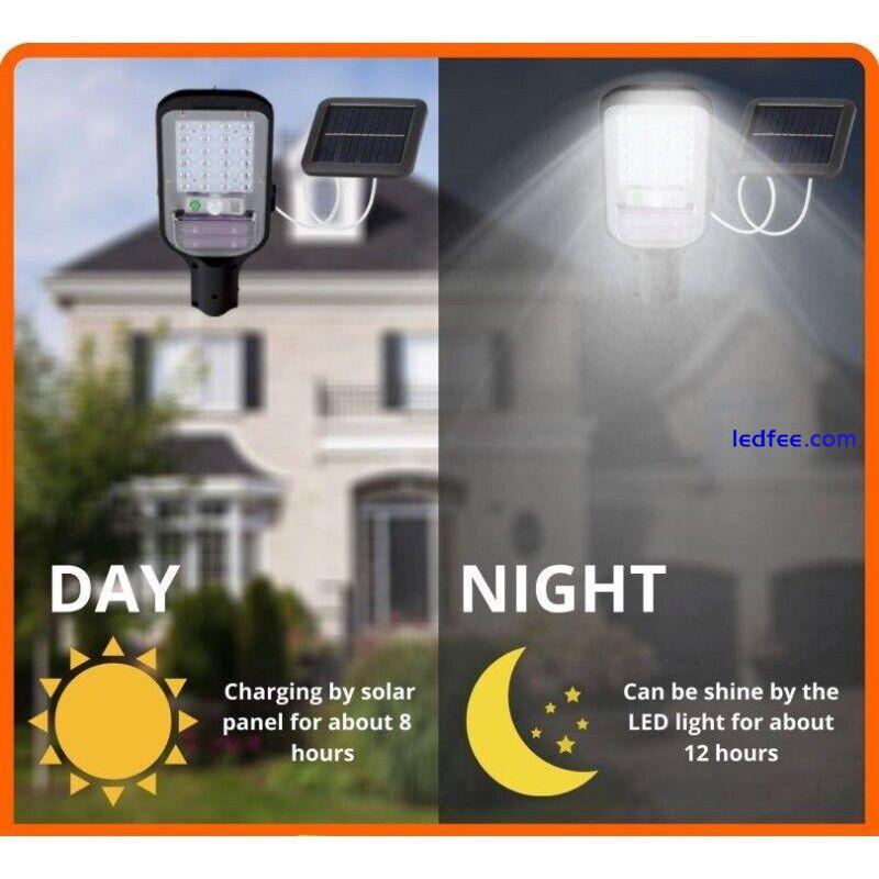 Outdoor Commercial Solar Street Light Motion Sensor Lamp Dusk To Dawn Road Lamp 1 